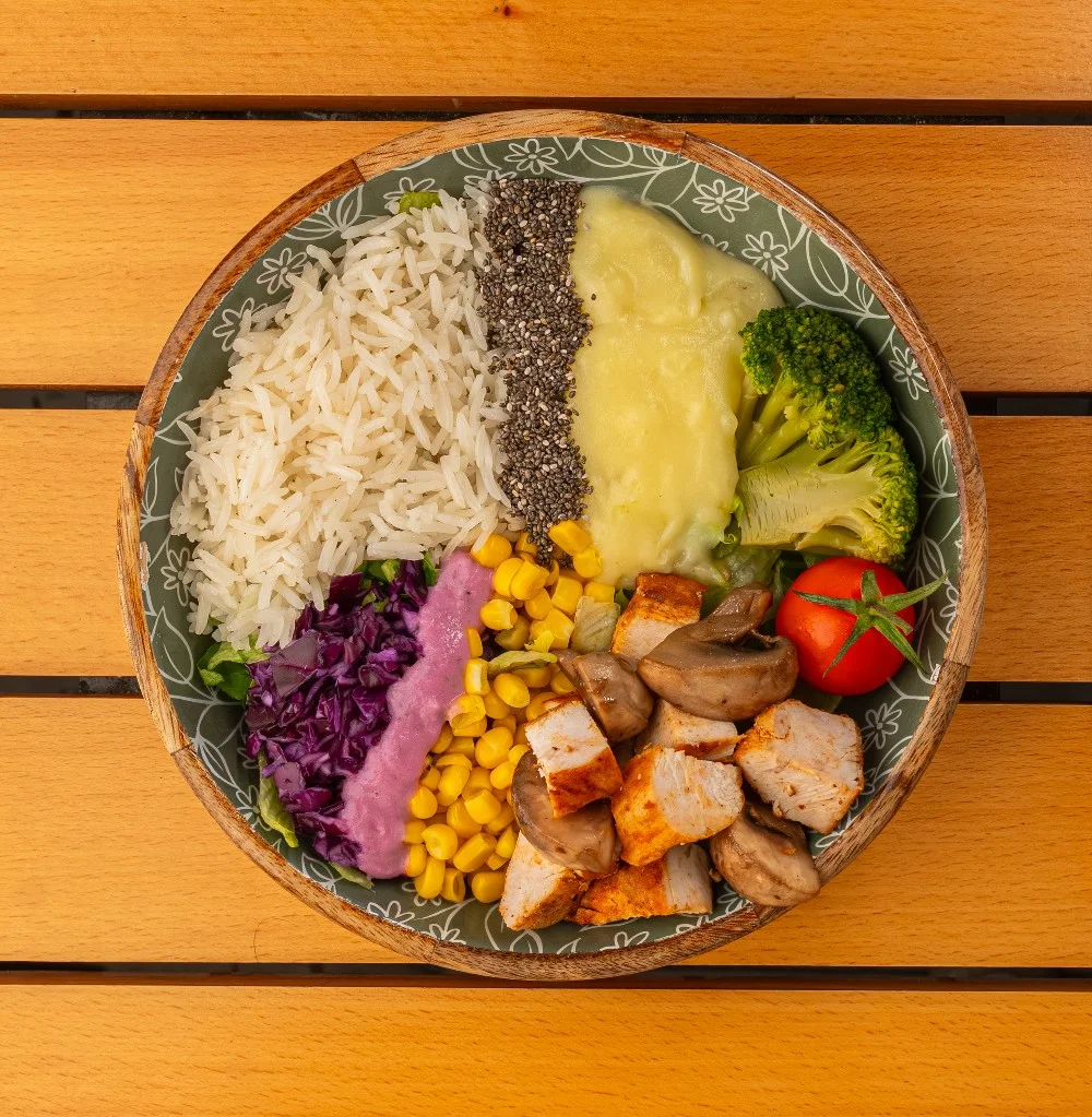 Tavuklu, Mantarlı Fit Bowl (yl,g,yp) 